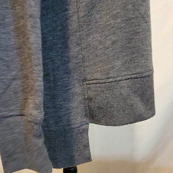 Theory High/Low Split Ribbed Hem Crewneck Long Sleeve Relaxed Pullover Tunic -S - Picture 5 of 6